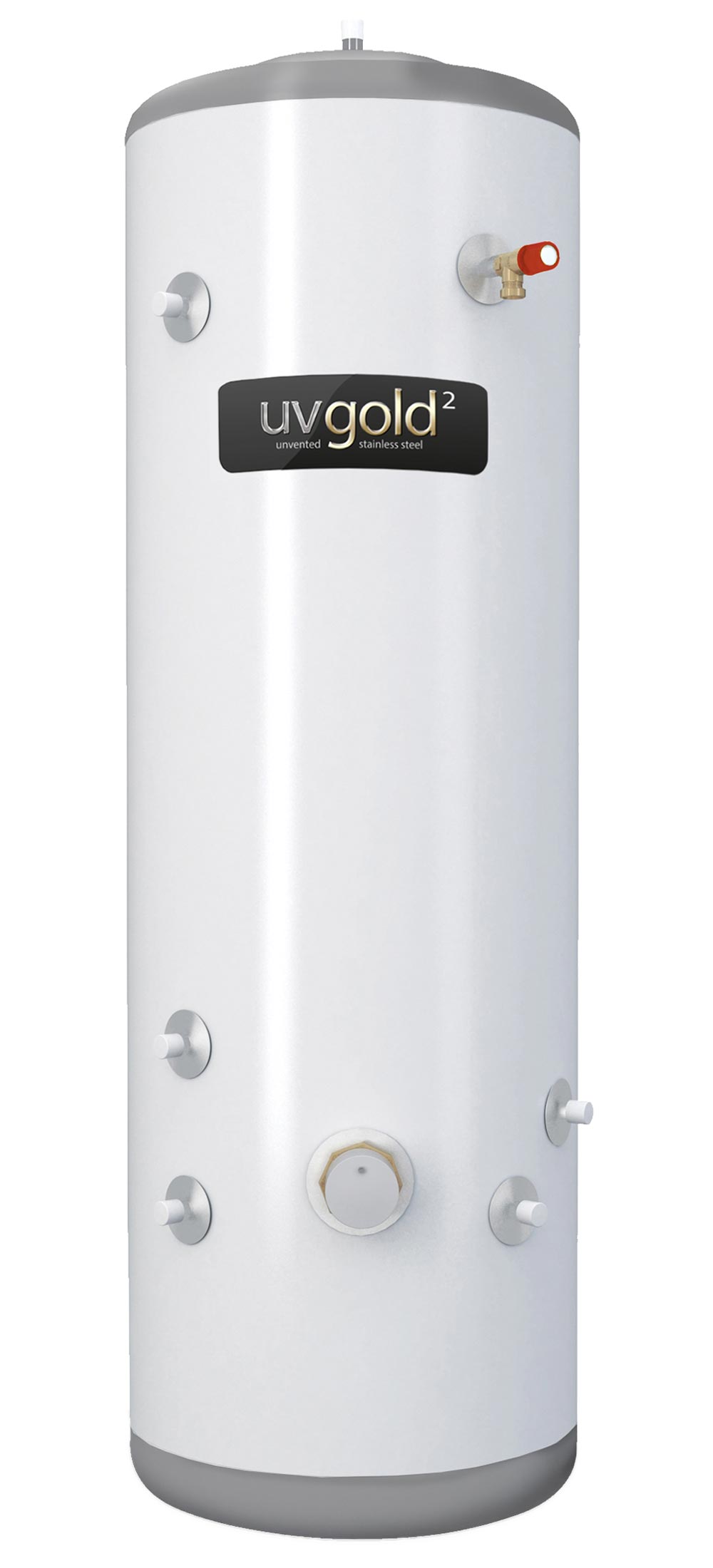 UVgold 2 Stainless 120L Indirect Unvented Hot Water Storage Cylinder
